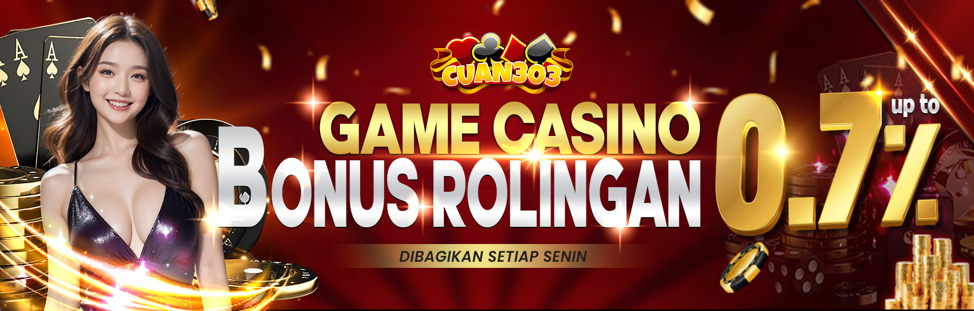 BONUS COMMISION ROLINGAN CASINO 0.7%