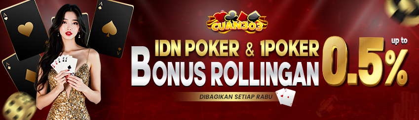 BONUS COMMISION / ROLINGAN POKER IDN & 1POKER 0.5% DIBAGIKAN SETIAP HARI RABU. S&K BERLAKU.	